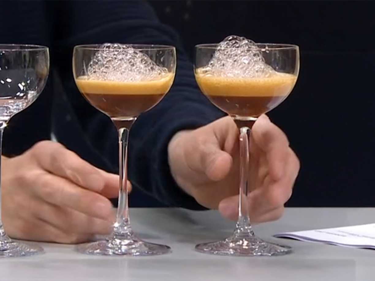 Espresso med bubblor