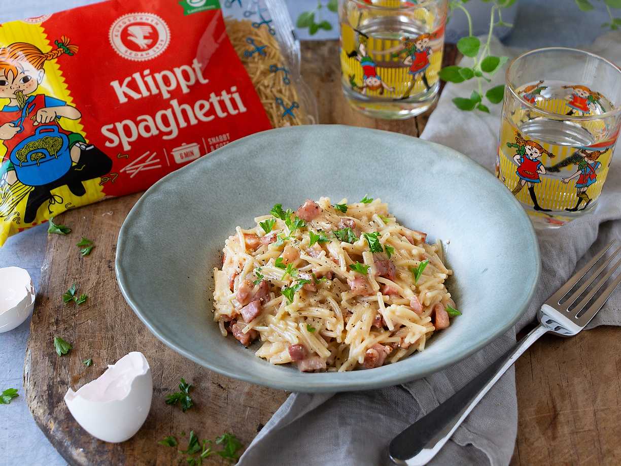 Familjens godaste carbonara