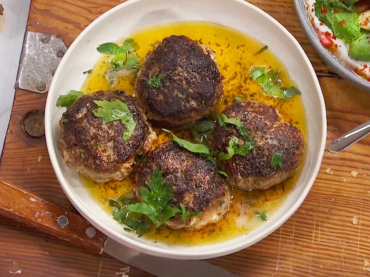 Färsbiffar med blomkål