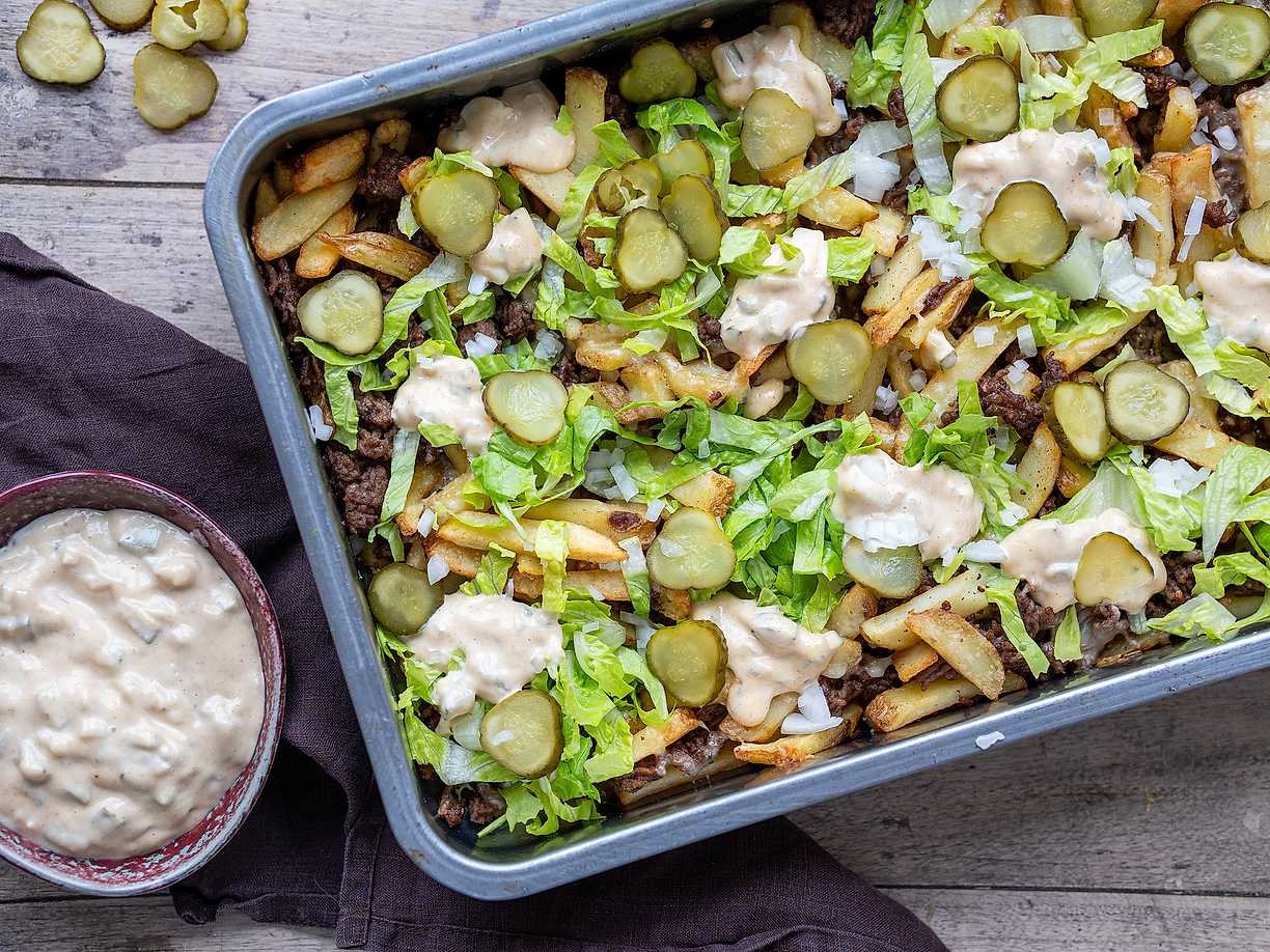 Big mac loaded fries