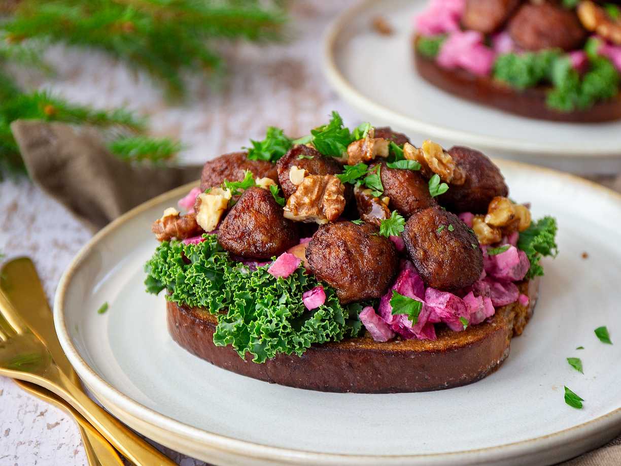 Julens godaste köttbullsmacka