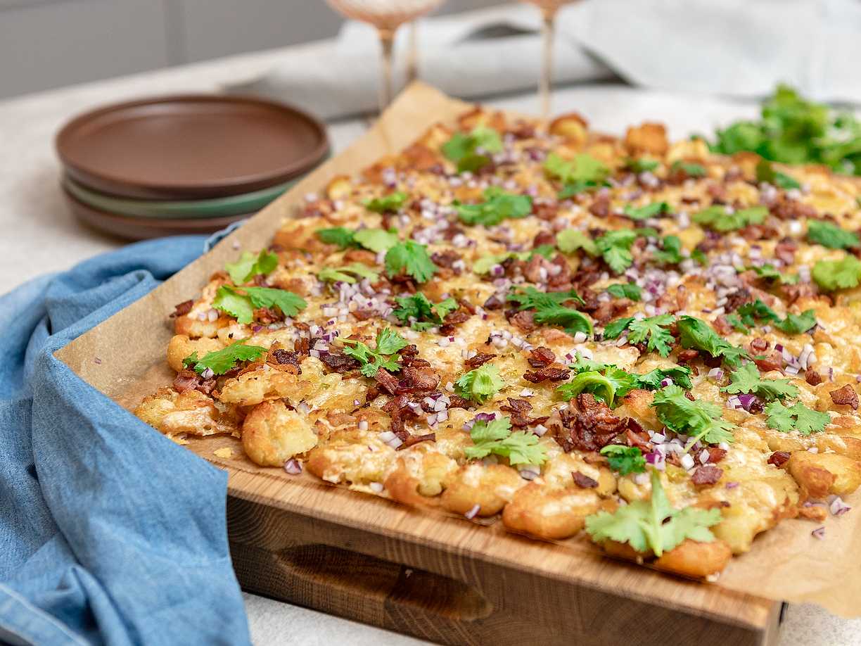 Smashed chili cheese kroketter