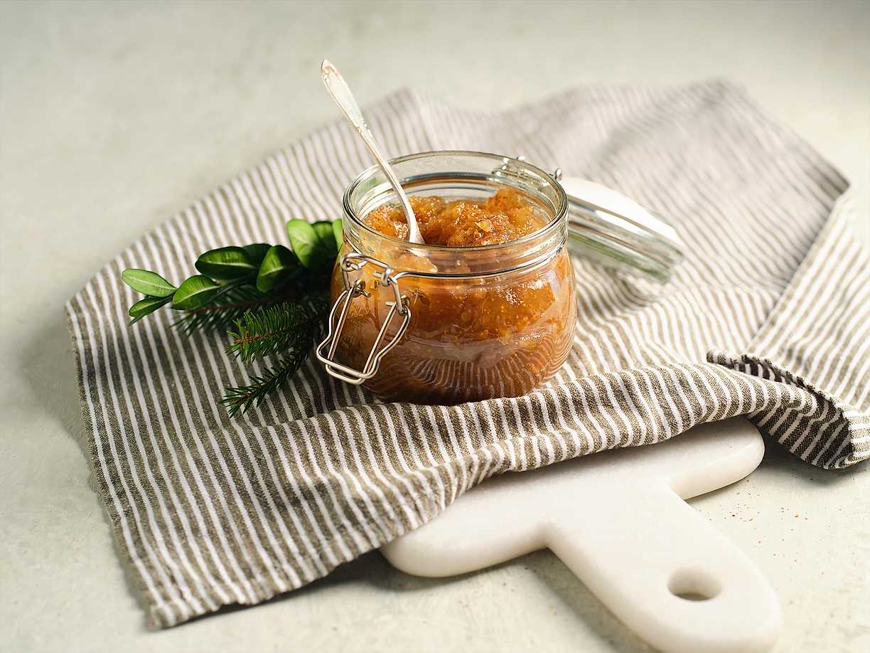 Fikon- och äppelmarmelad