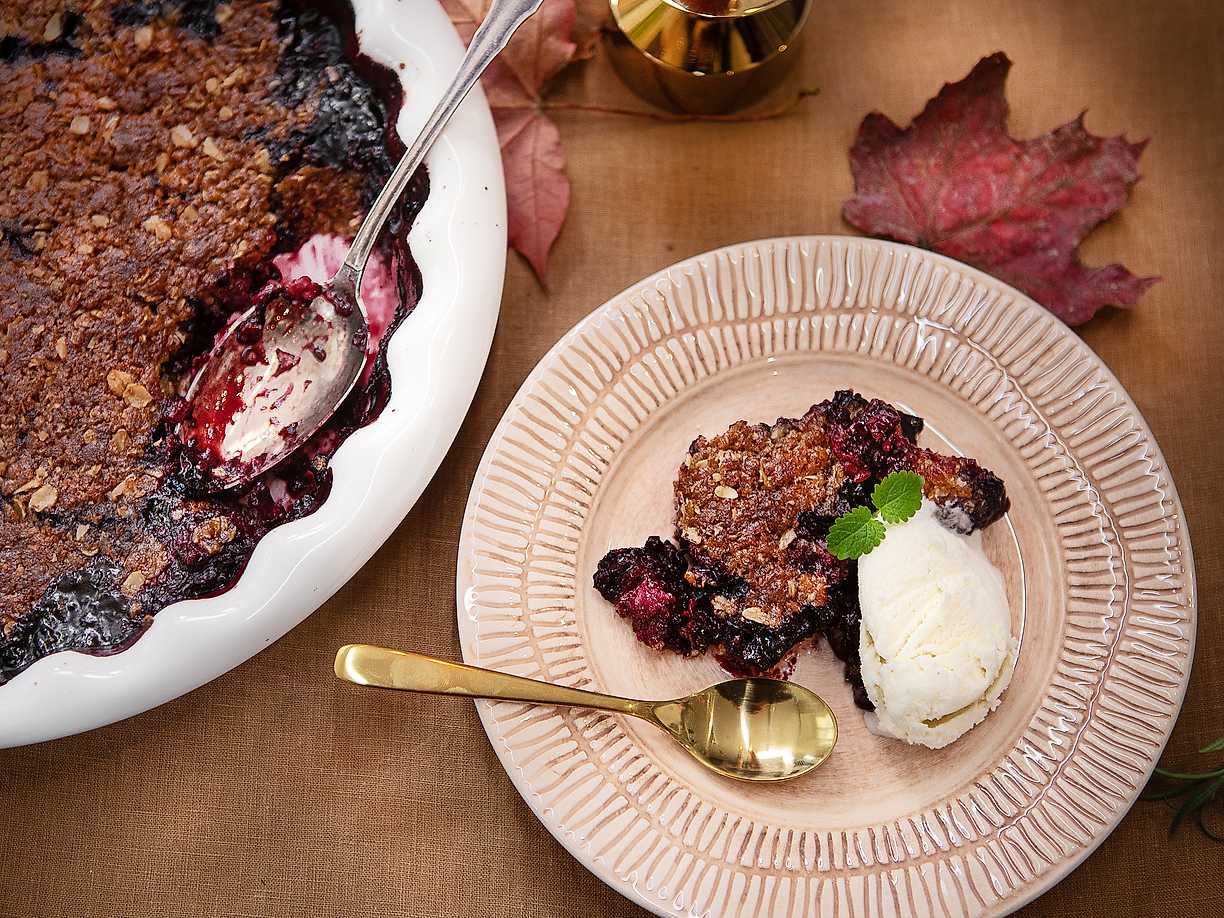 Filippas knäckiga bärpaj med kokos