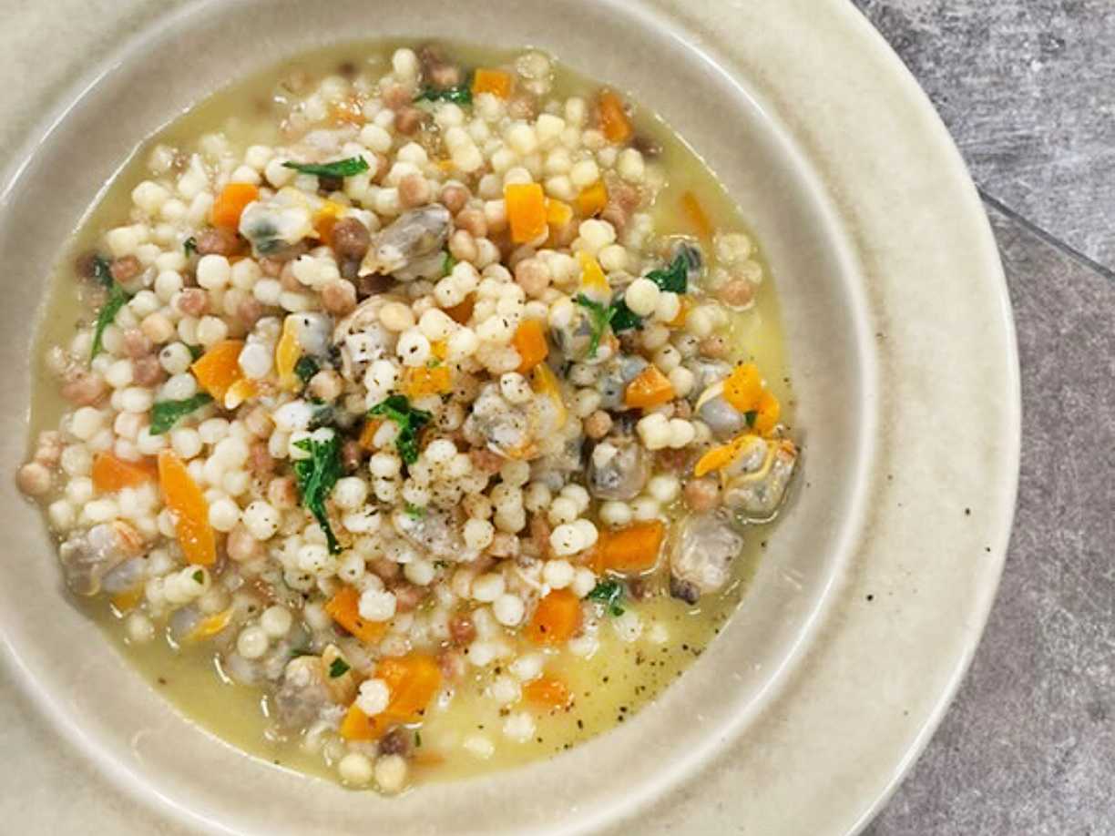 Fregula med musslor
