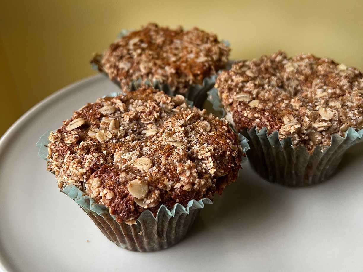 Frukostmuffins med banan