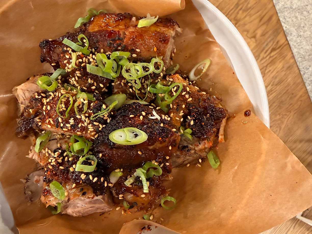 Glaserade revben med japanska smaker