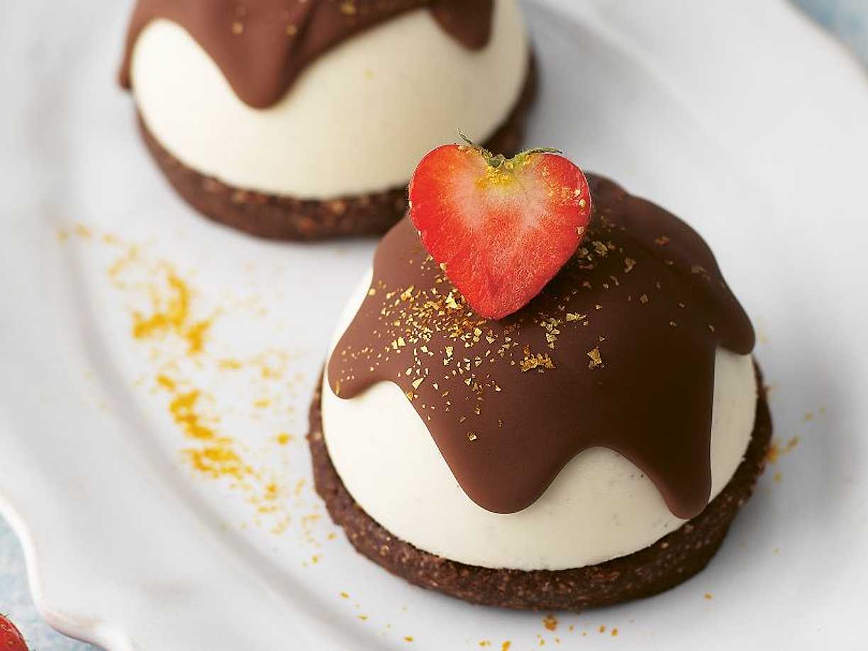 Glassbomb med chokladtopping