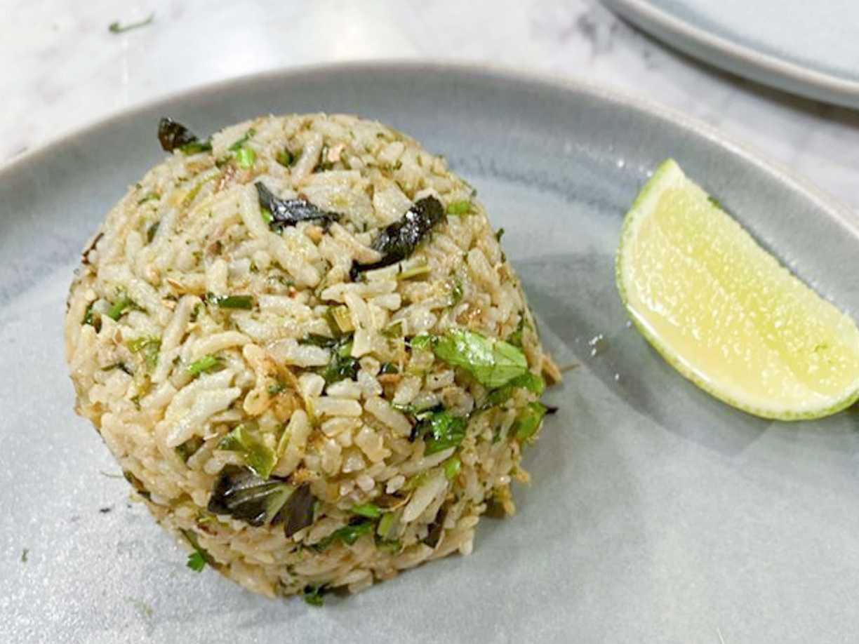 Green curry fried rice
