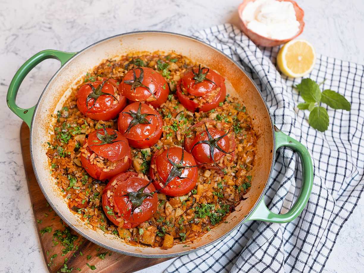 Grekiska fyllda tomater