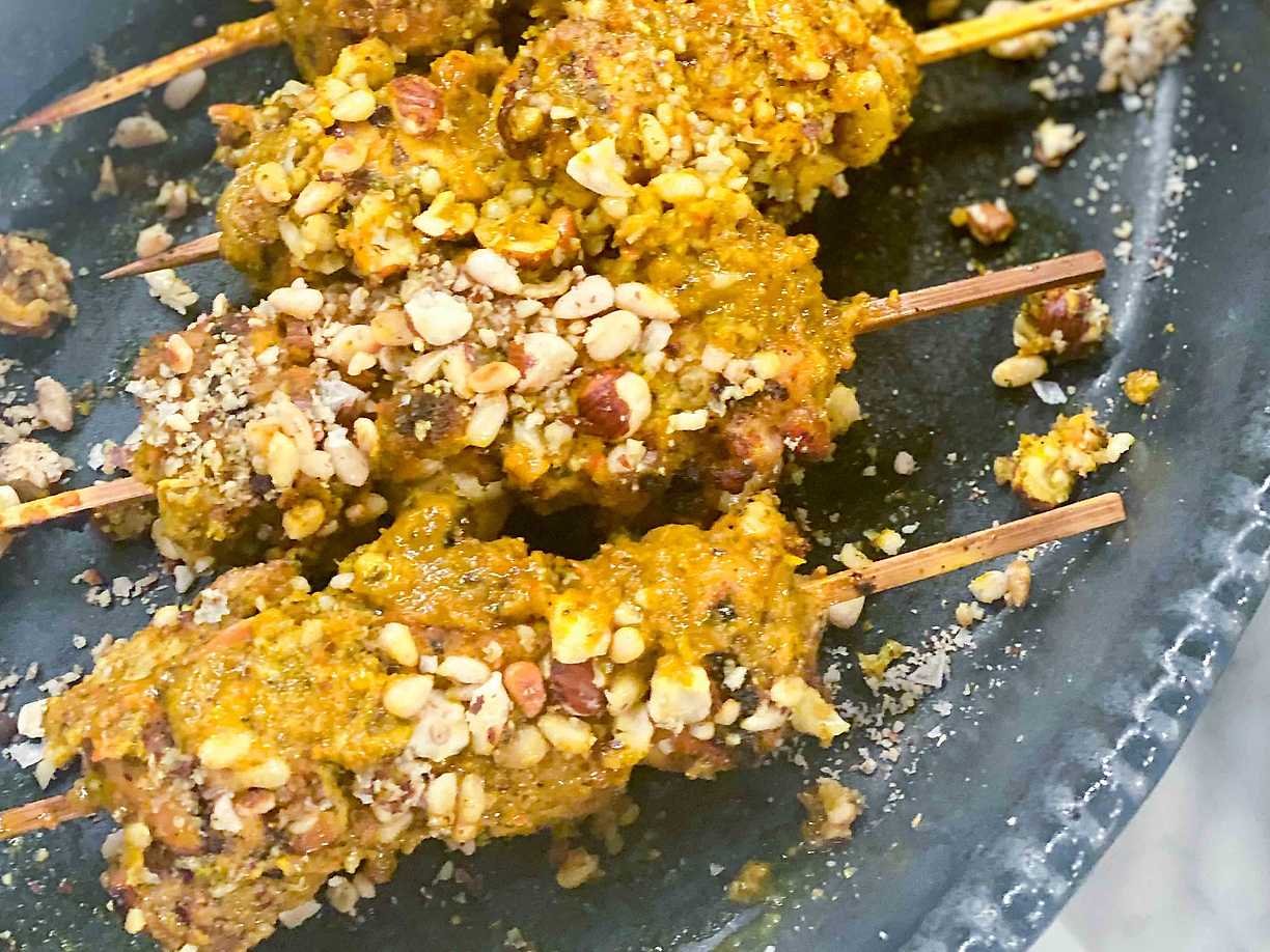 Grillat indiskt spett