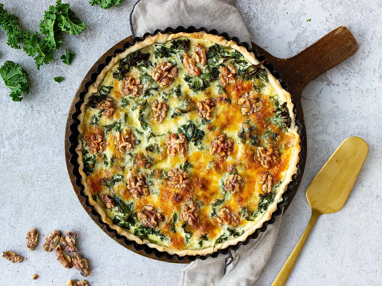 Grönkålspaj med västerbottenost