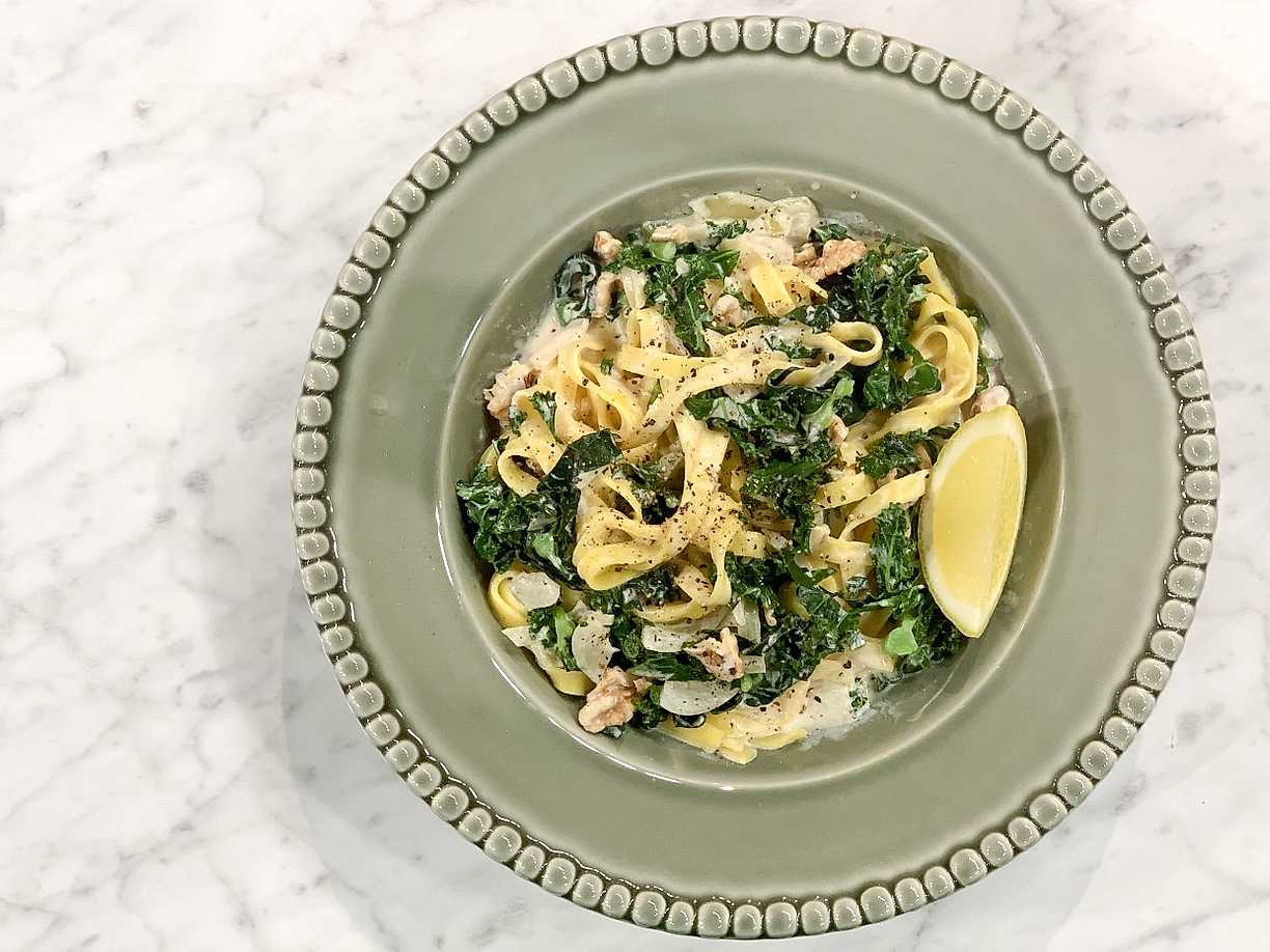 Tutustu 89+ imagen recept med grönkål och pasta
