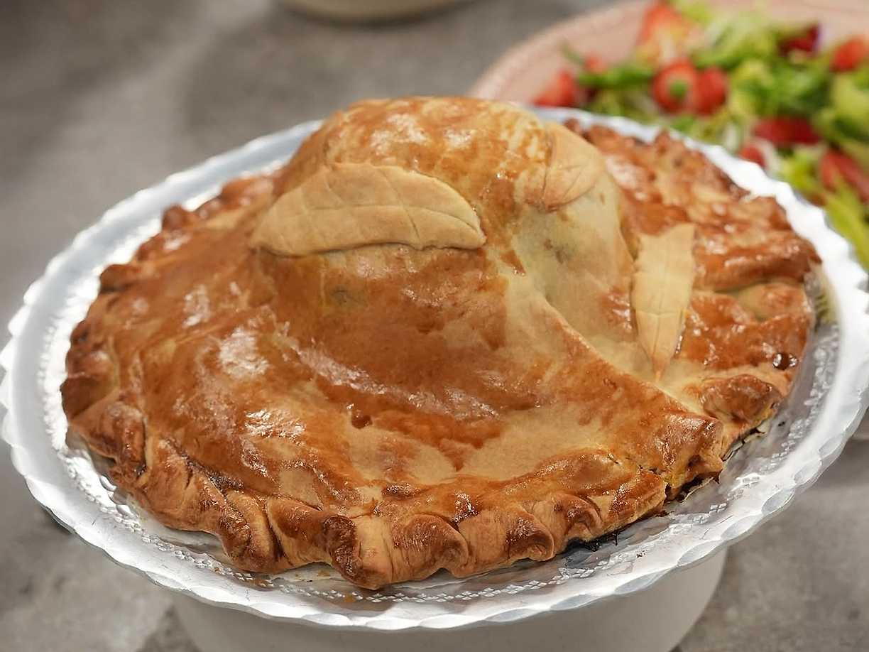 Grönsaks- och briepaj