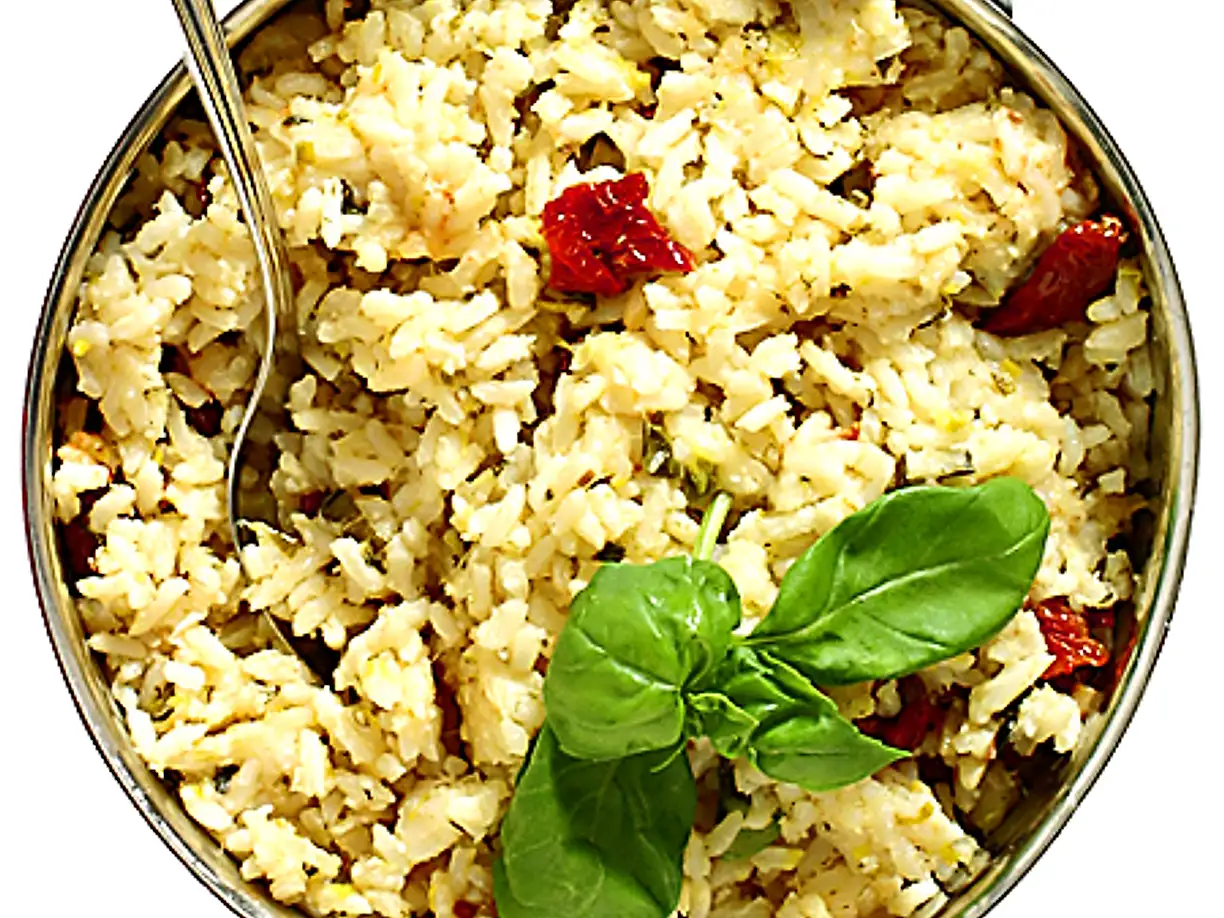 Grönsaksrisotto med vitlök