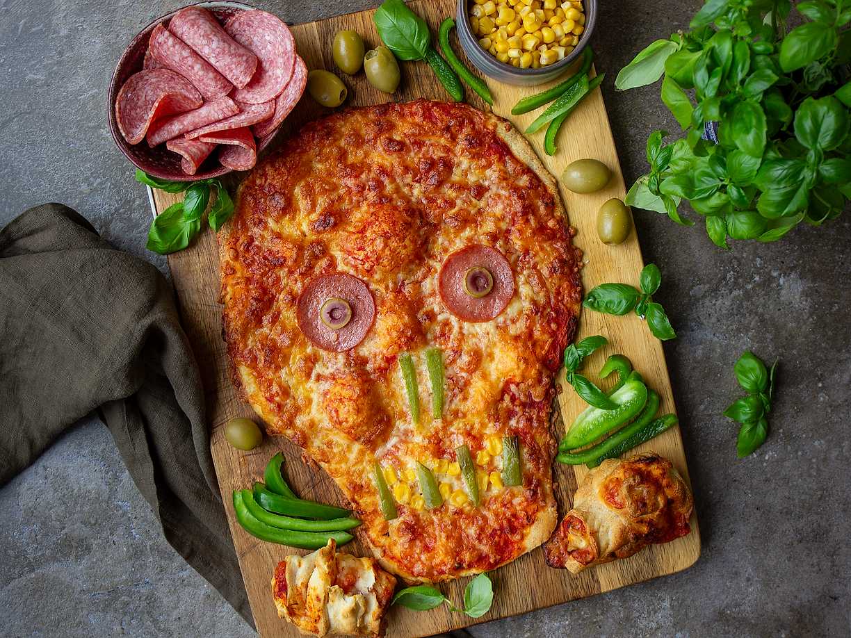 Halloweenpizza