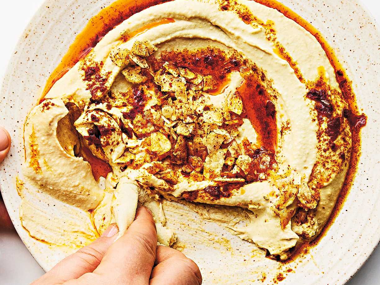 Hummus med harissasmör