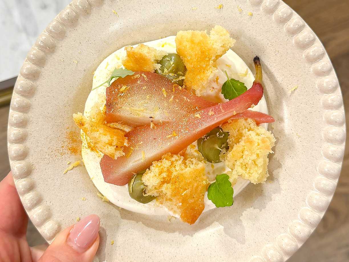 Inkokta päron med vaniljmascarpone