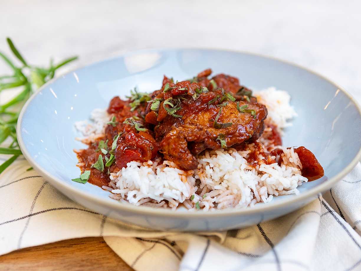 Italiensk kycklinggryta cacciatore