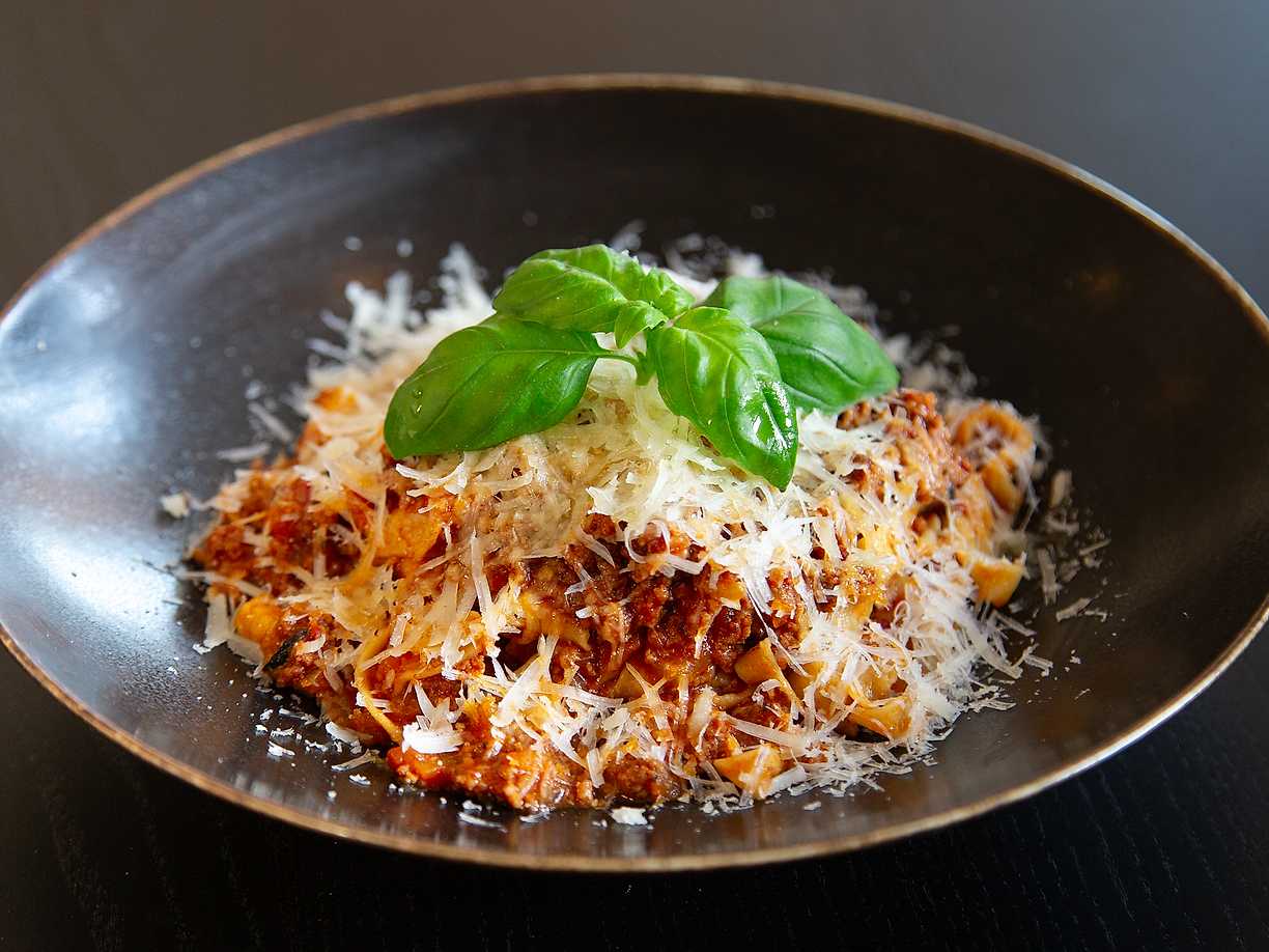 Jacobs bolognese med färsk pasta