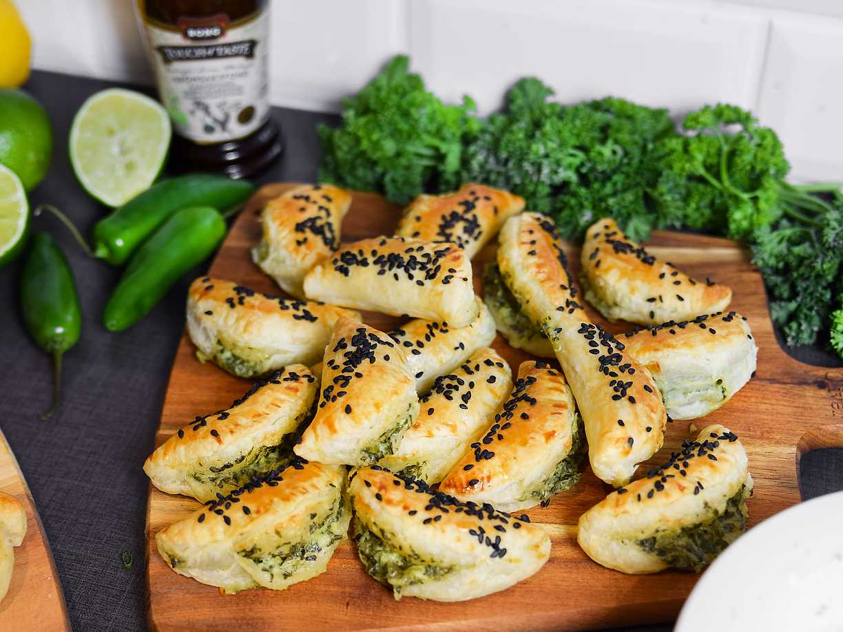 Jalapeñokrisp med spenat och ost