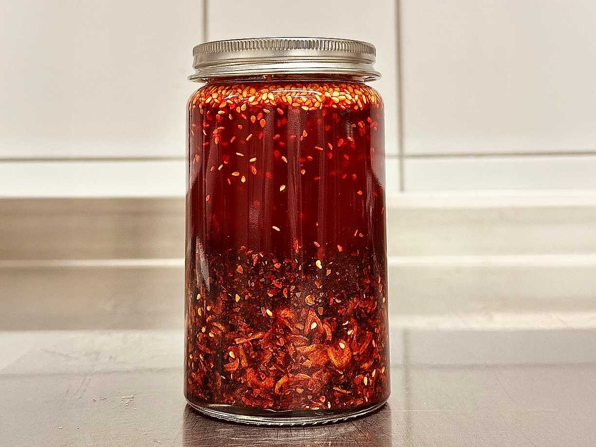 Jimmys bästa grundrecept på crispy chili oil