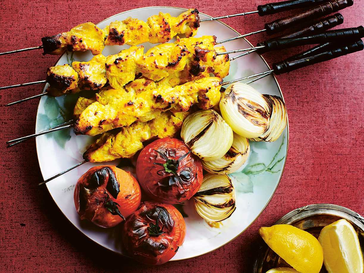 Joojeh kebab Persisk kycklingkebab Köket.se
