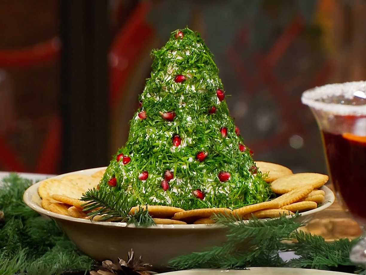 Julgran på färskost och lax