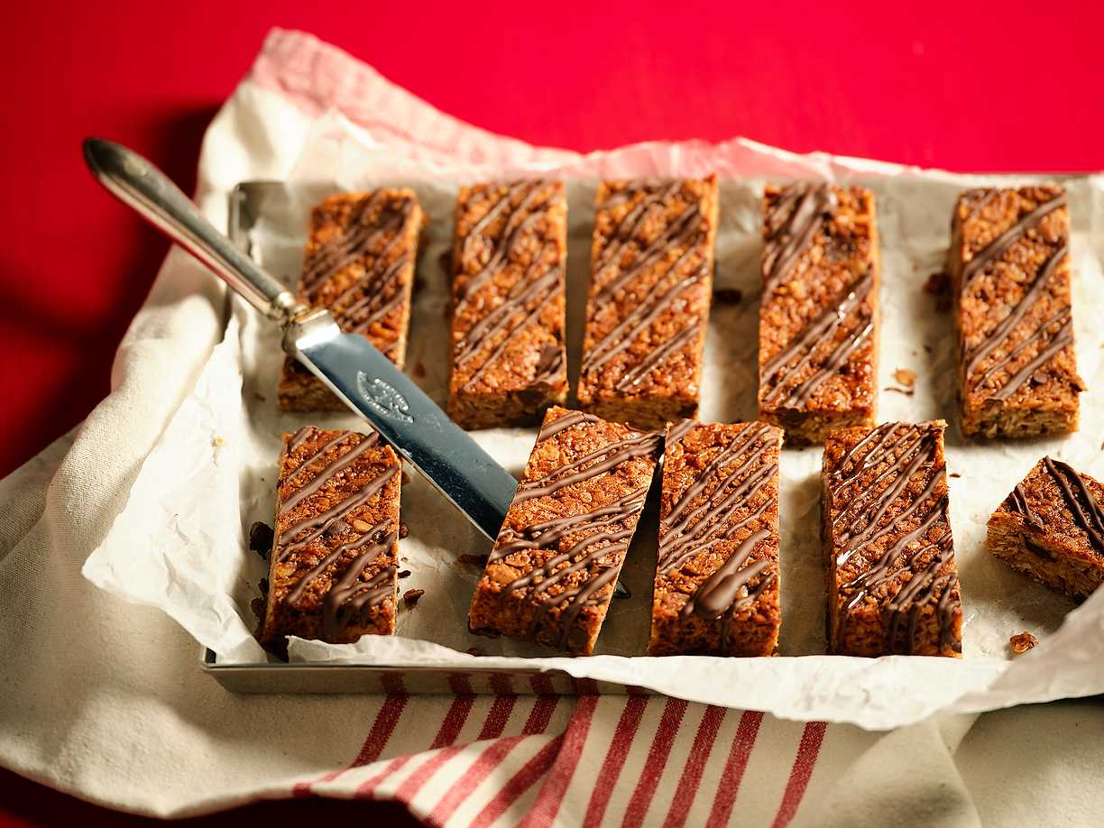 Juliga havrerutor med choklad