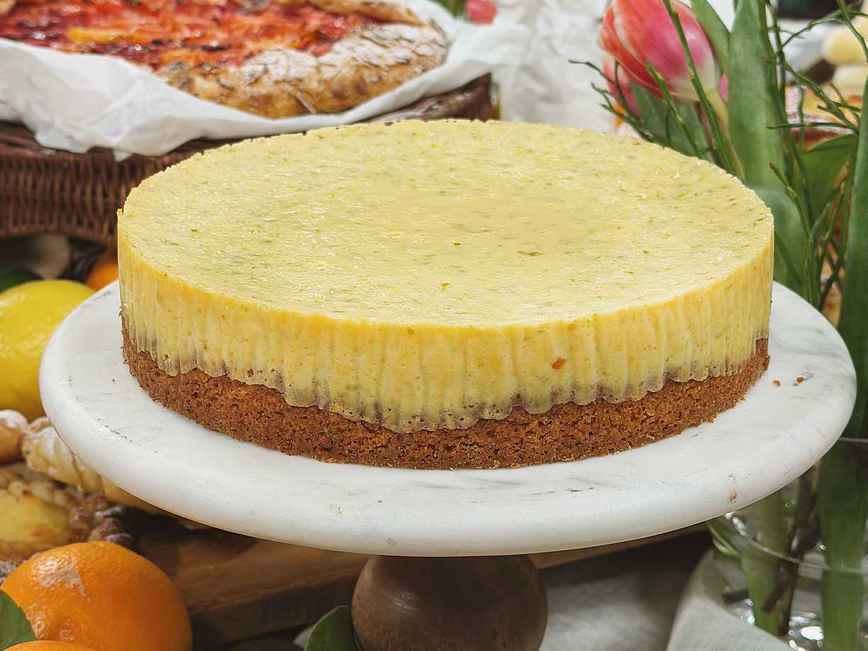 Key Lime Pie med seg havrebotten