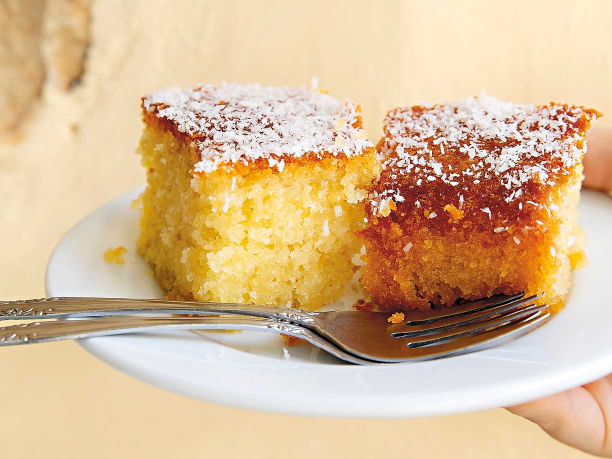 Kokoskaka med sockerlag