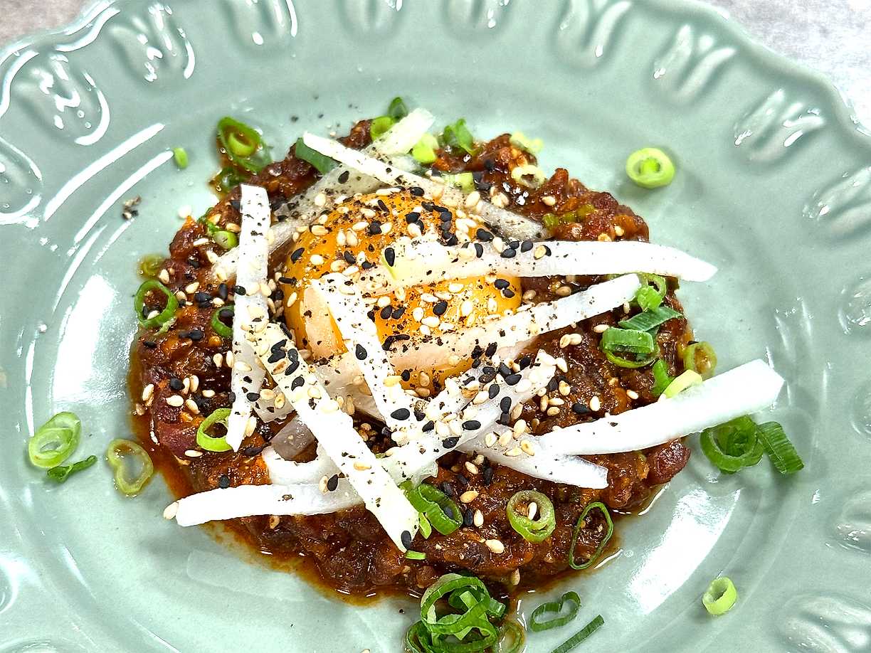 Koreansk råbiff på hjort