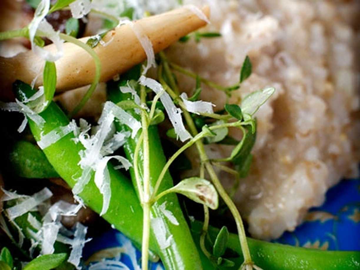 Korngrynsrisotto med ostronskivling Köket.se