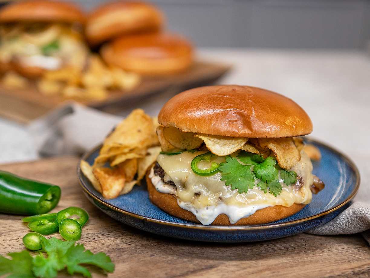 Oklahoma chili cheese burger