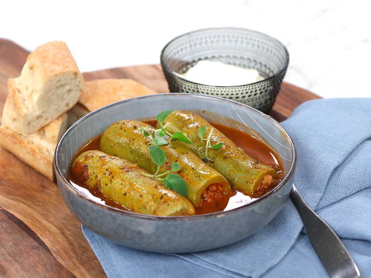 Kousa mehshi fyllda minizucchinis Köket.se