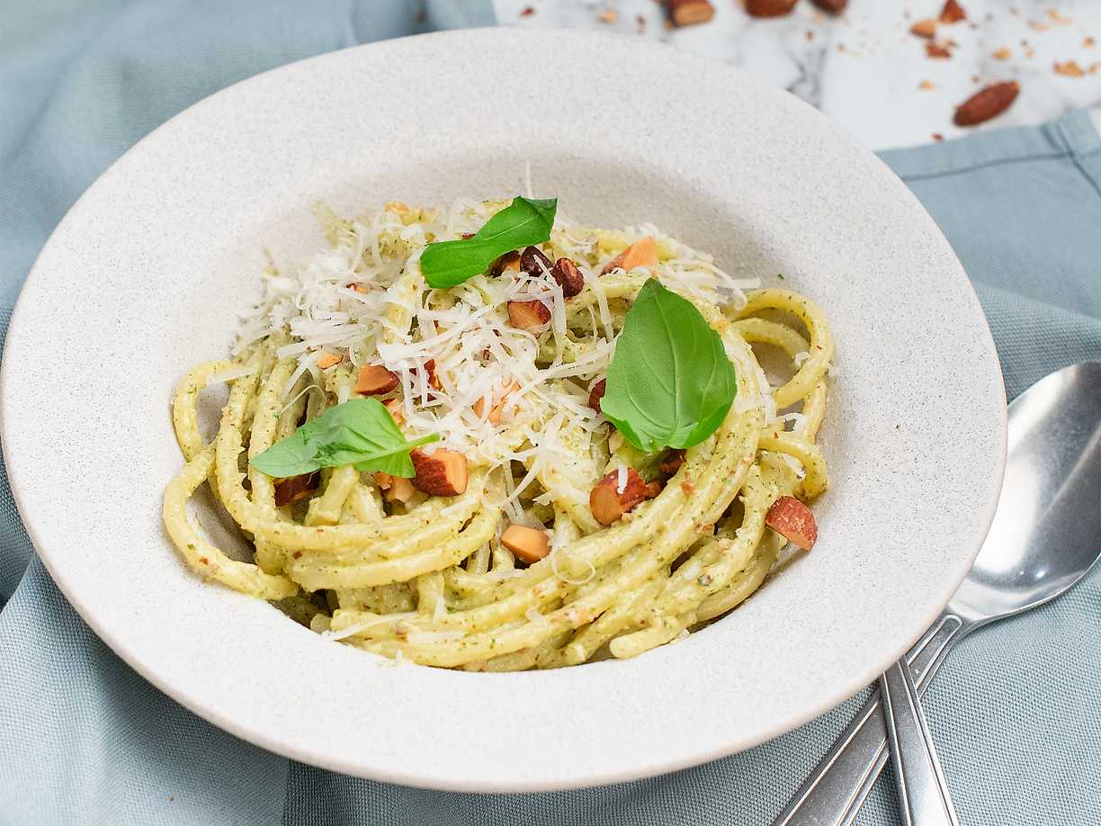 Krämig pasta pesto med mandel | Köket.se