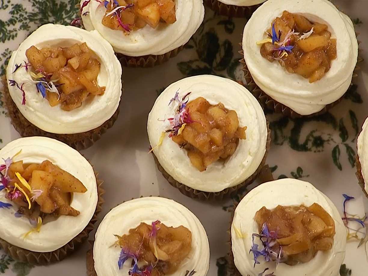 Kryddiga äppelcupcakes