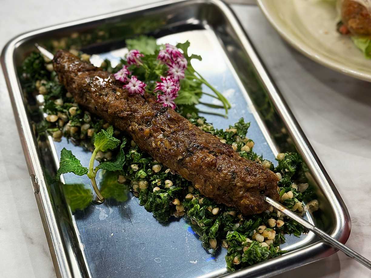 Lammkebab med bovetetabbouleh