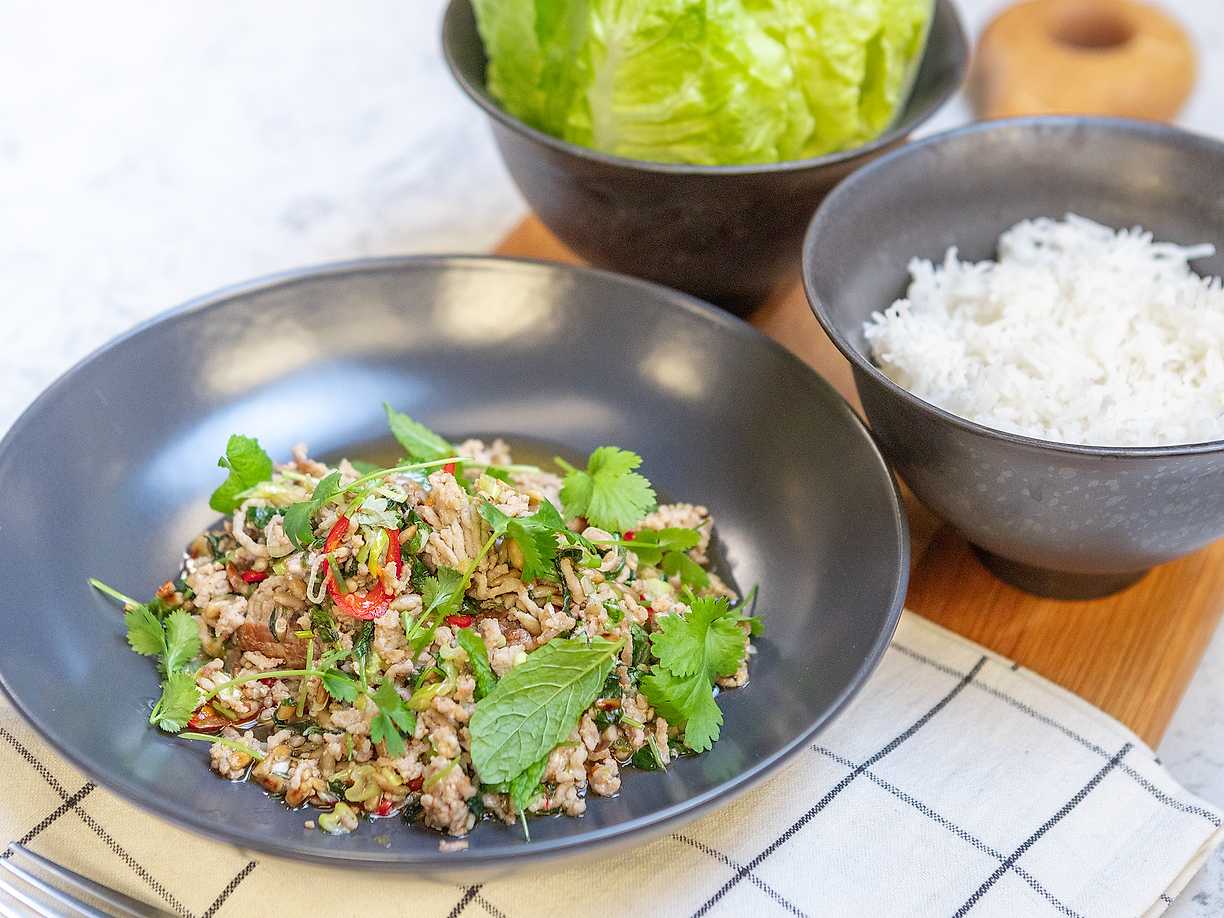 Larb – thailändsk färssallad