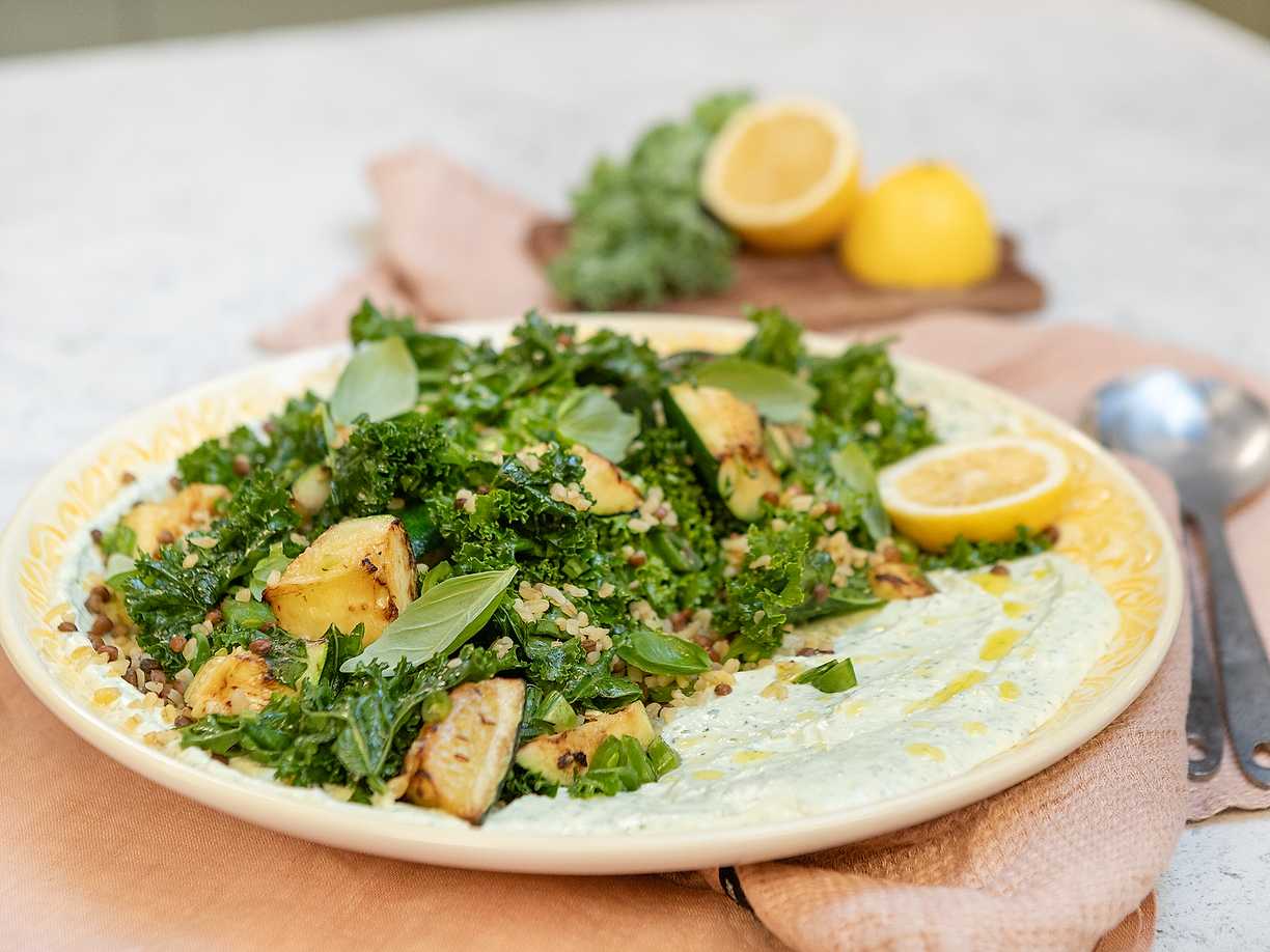 Ljummen zucchinisallad