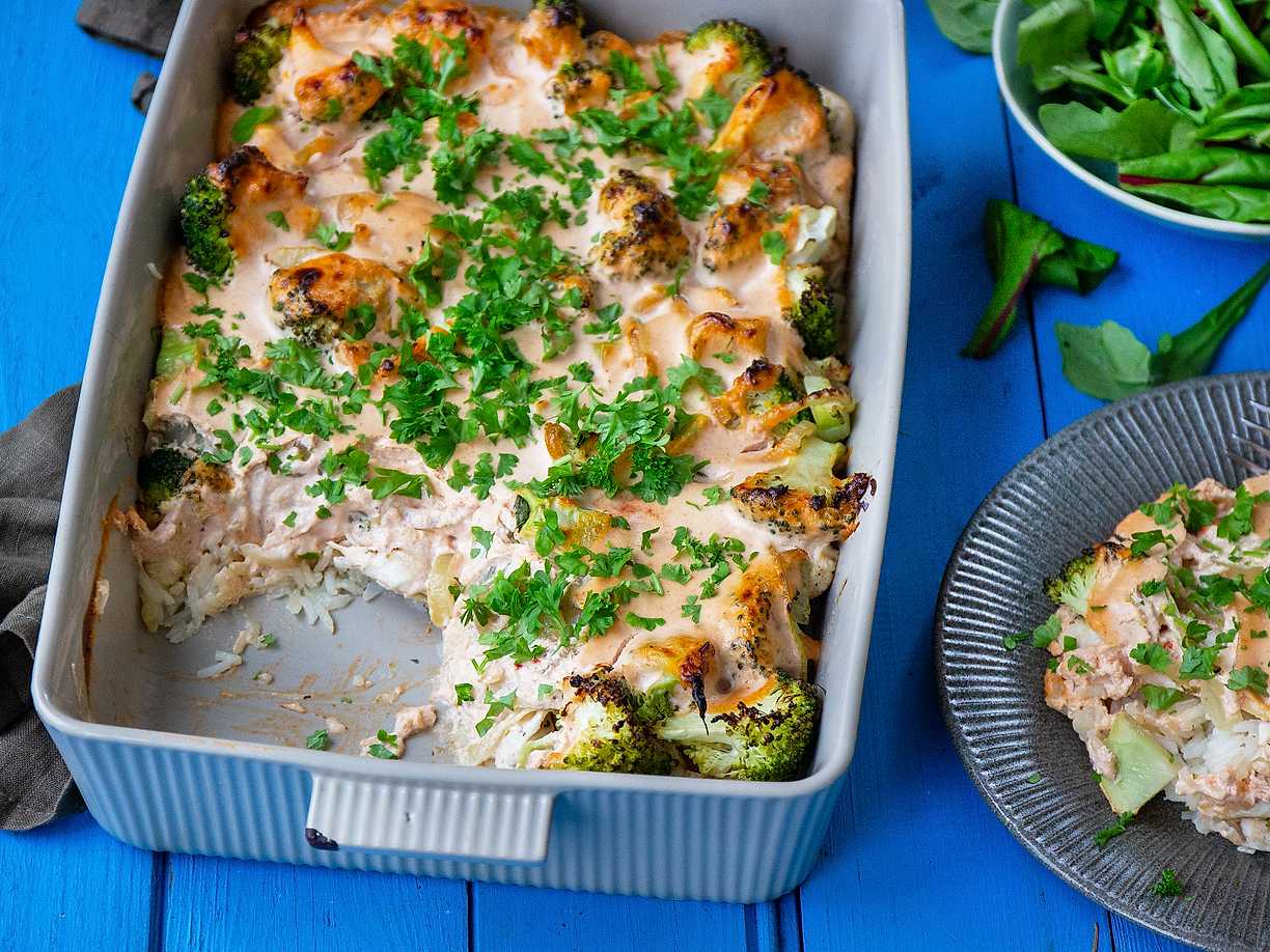 Kyckling stroganoff i ugn