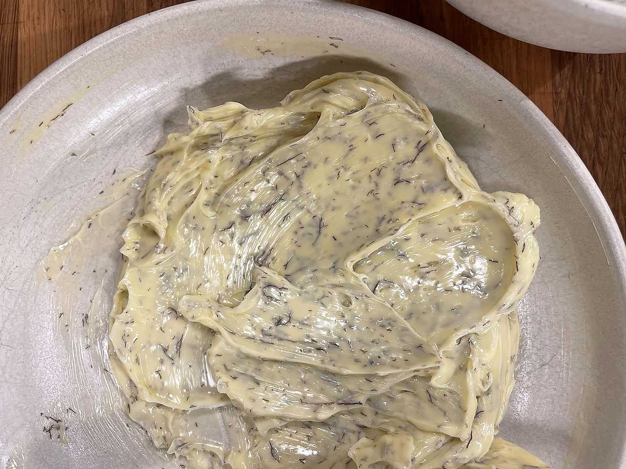Majs med tryffeltångsmör