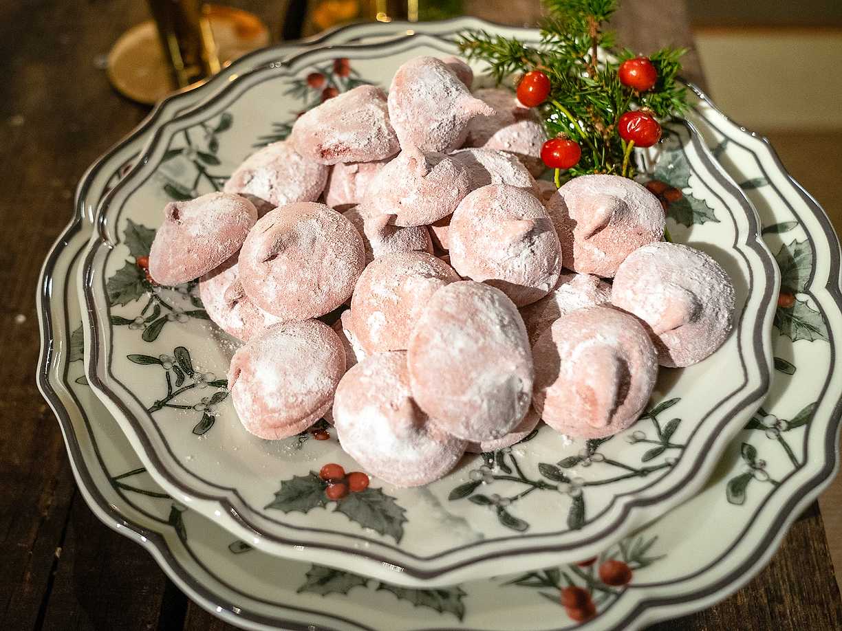 Marshmallows med björnbär och lakrits