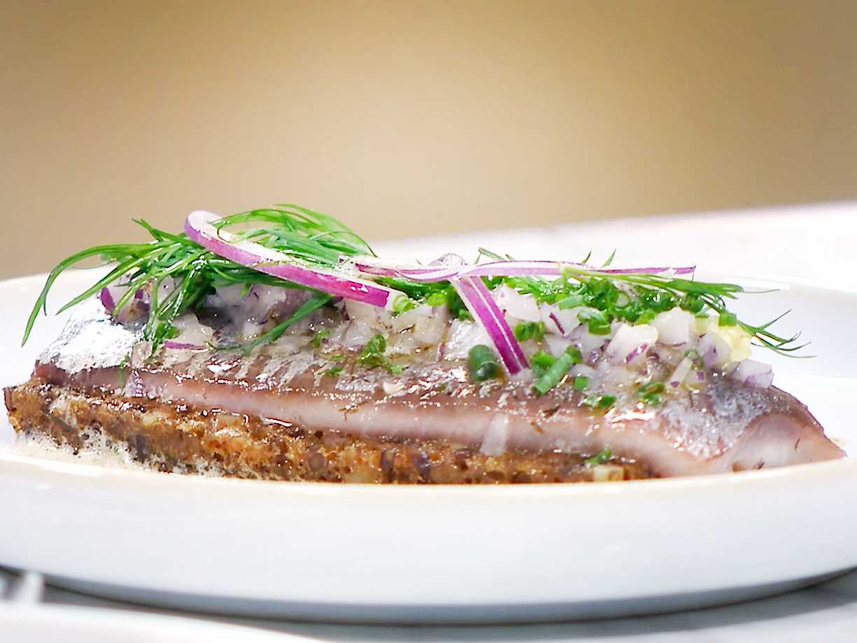 Matjessill på rågbröd