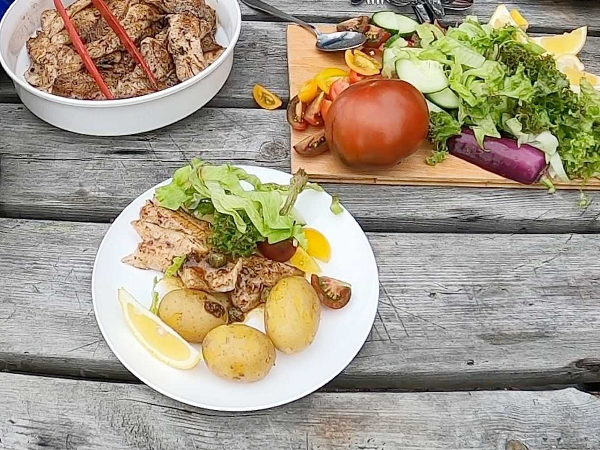 Mats Abbar-filé med kokt mandelpotatis