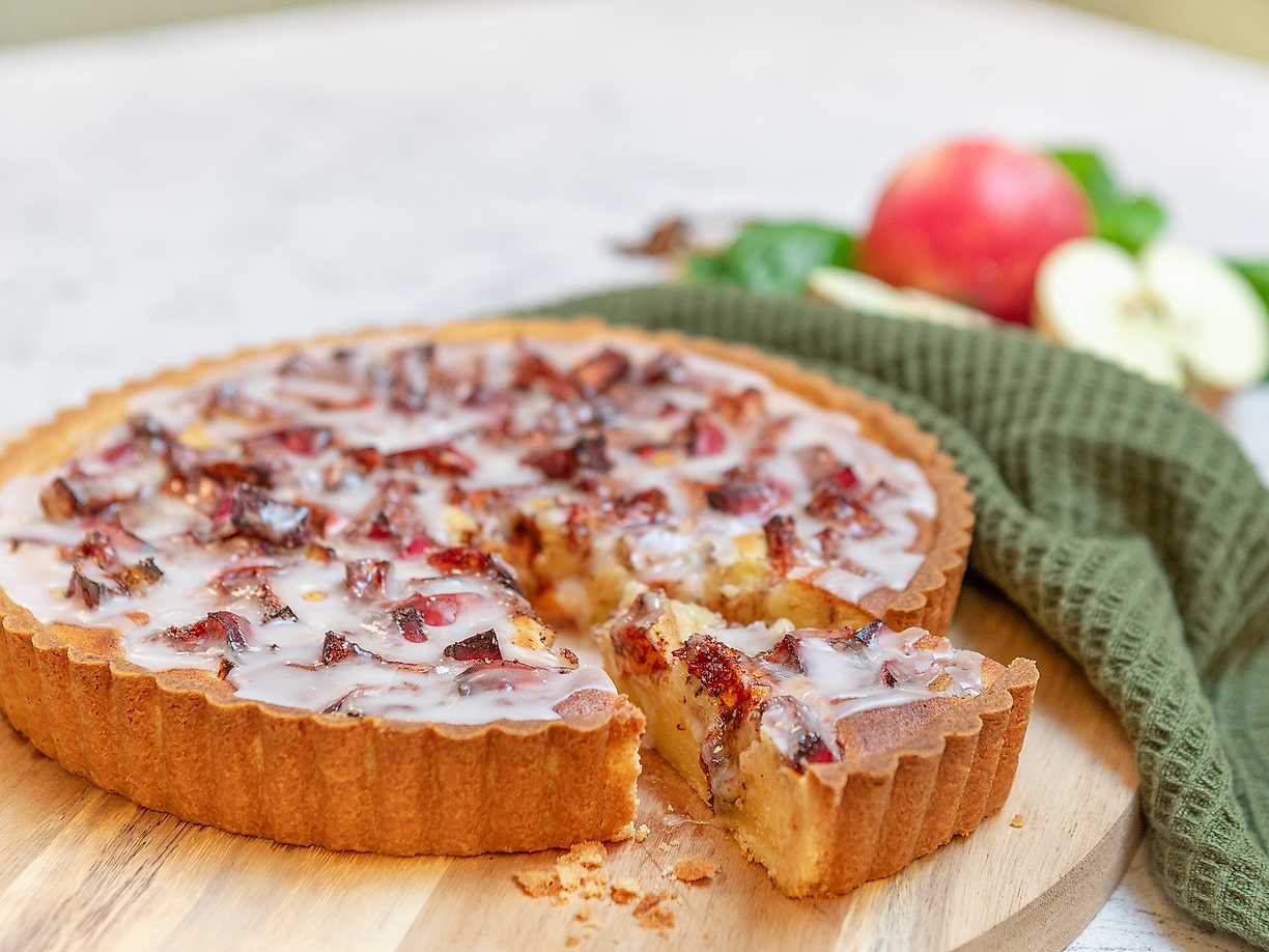 Mazarinkaka med äpple