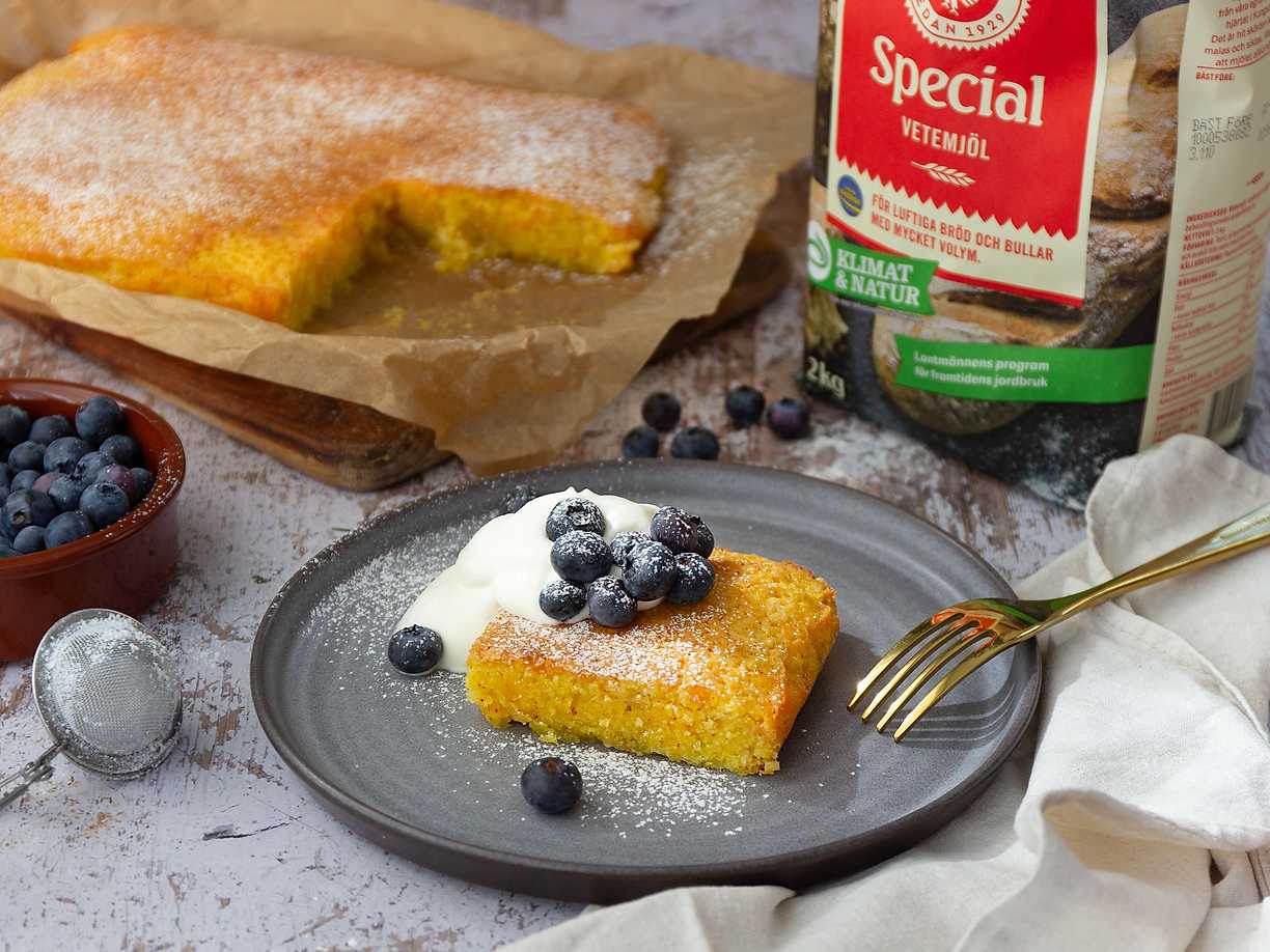 Mazarinkaka med saffran