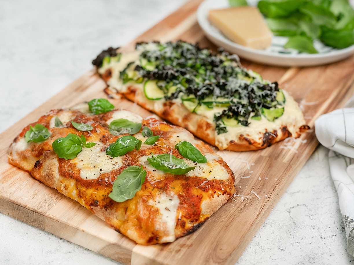 Mini pinsa bianco och rosso