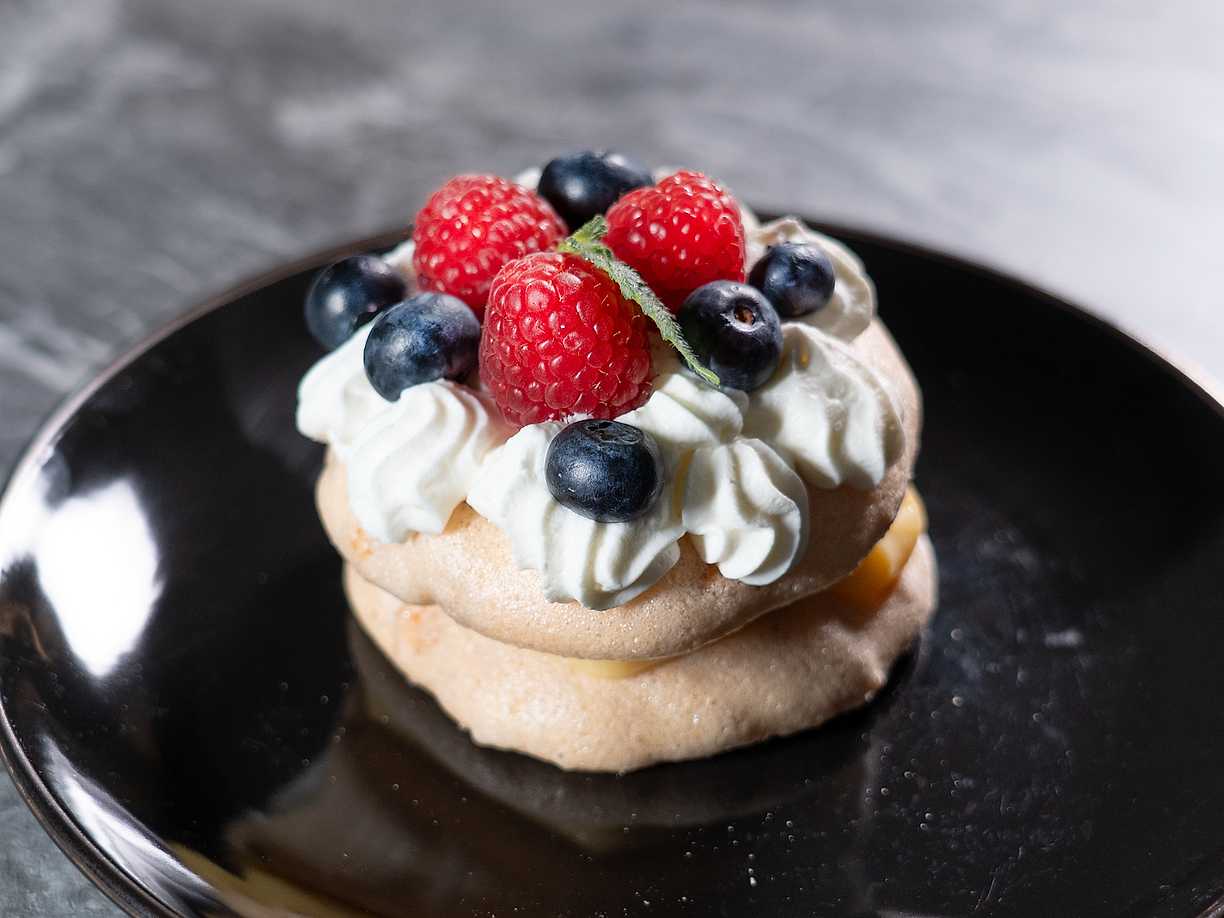 Minitårta med maräng