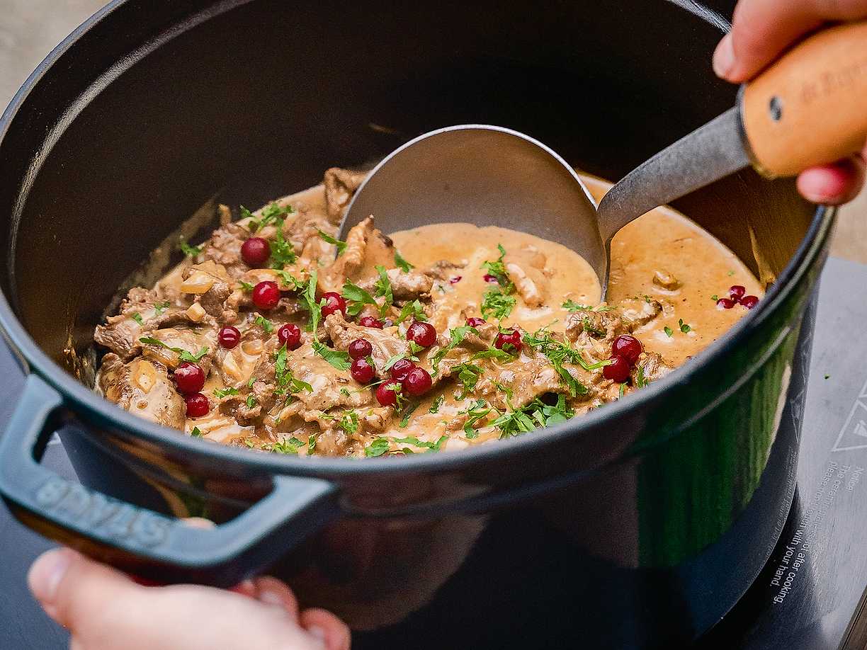 Norrländsk älgskavsgryta